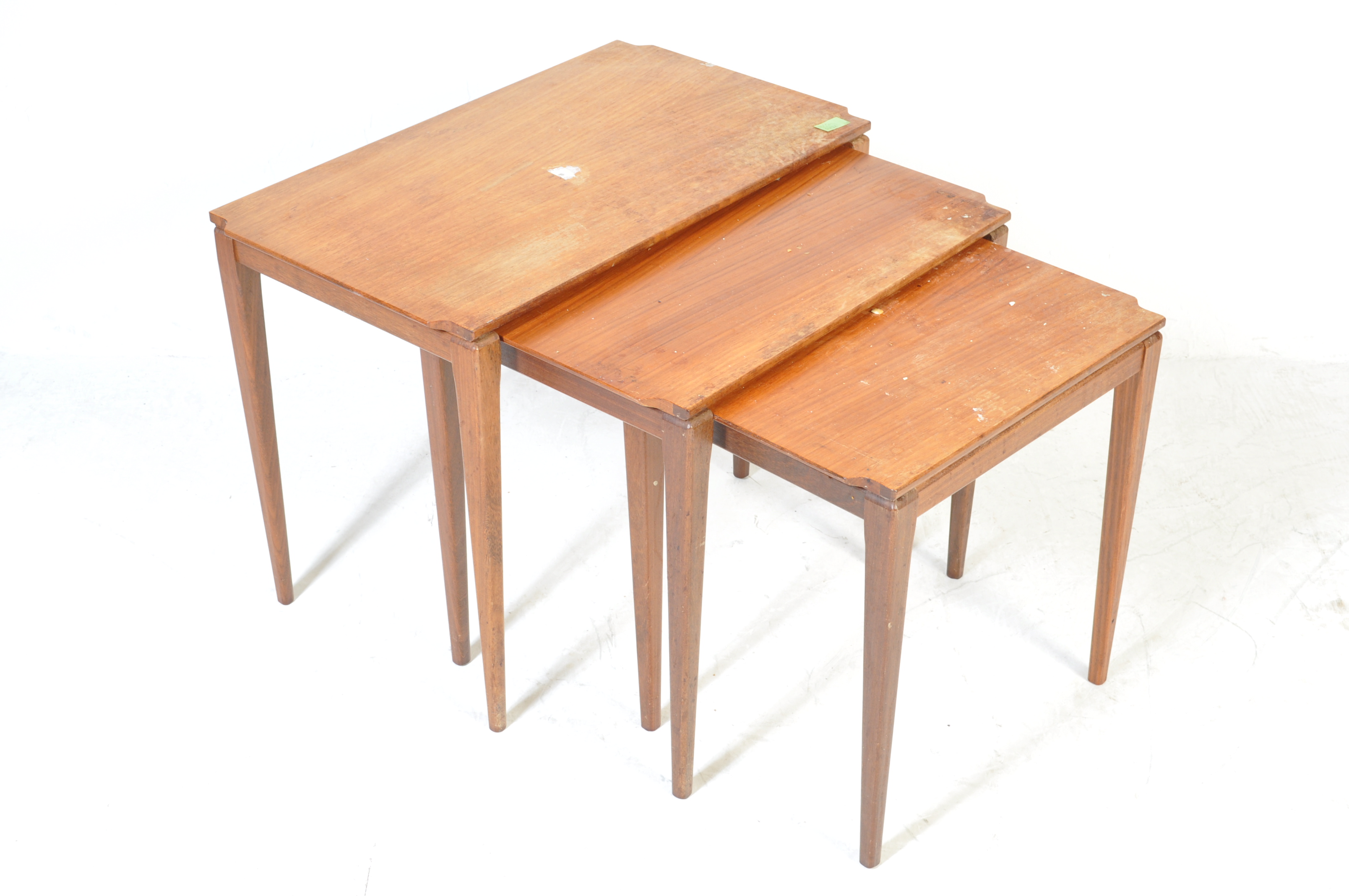 RETRO VINTAGE MID 20TH CENTURY DANISH INSPRIED NEST OF TABLES - Image 2 of 2