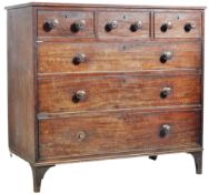 19TH CENTURY IRISH MAHOGANY CHEST OF DRAWERS