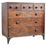 19TH CENTURY IRISH MAHOGANY CHEST OF DRAWERS