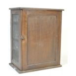 VICTORIAN 19TH CENTURY PAINTED PINE MEAT SAFE CUPBOARD