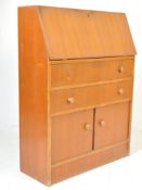 1970’S - MID CENTURY TEAK WOOD BUREAU DESK