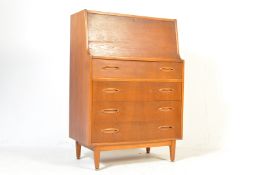 20TH CENTURY TEAK WOOD BUREAU / STUDENT BUREAU