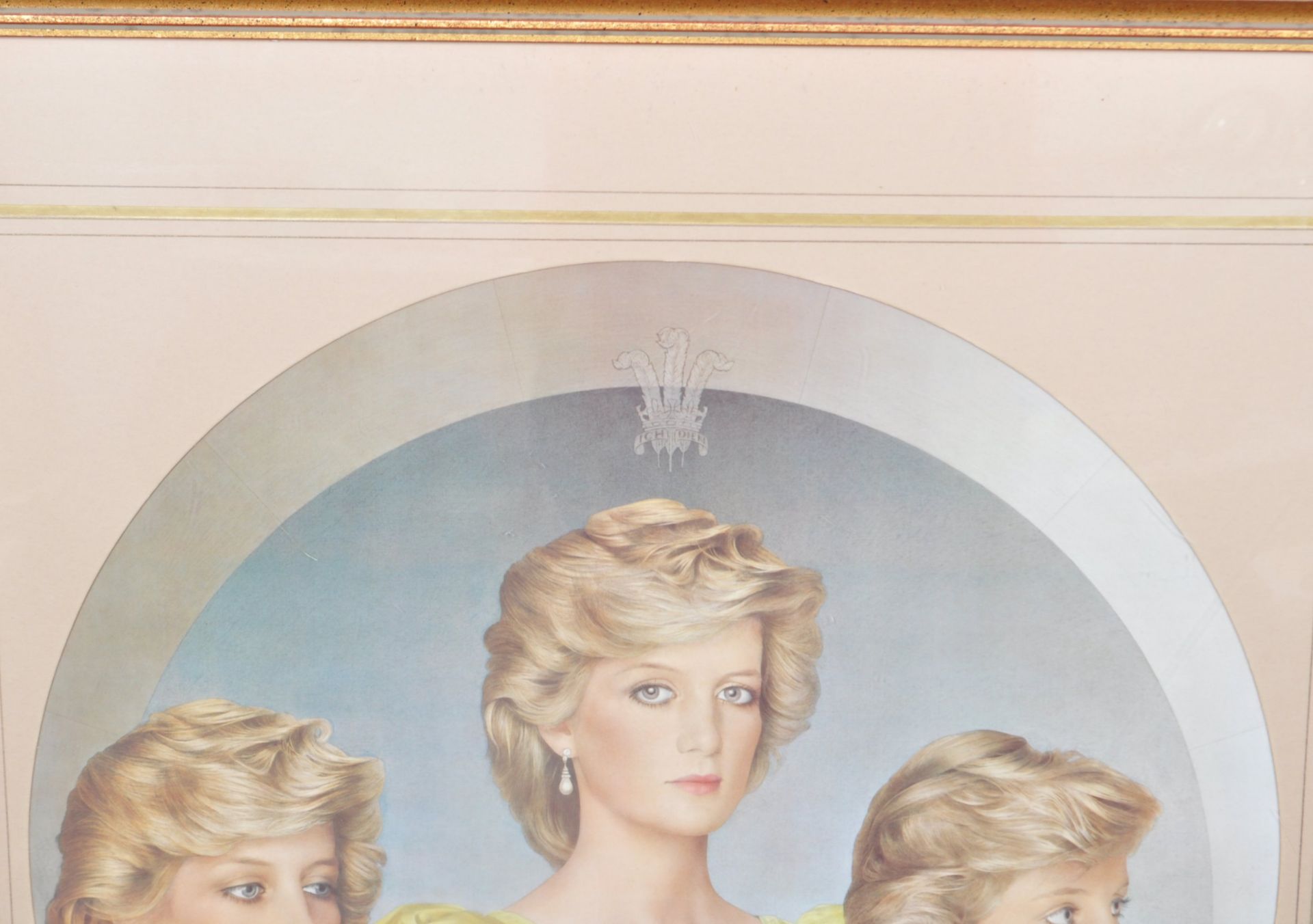 RETRO VINTAGE LATE 20TH CENTURY PRINT OF DIANA PRINCESS OF WALES - Bild 2 aus 4