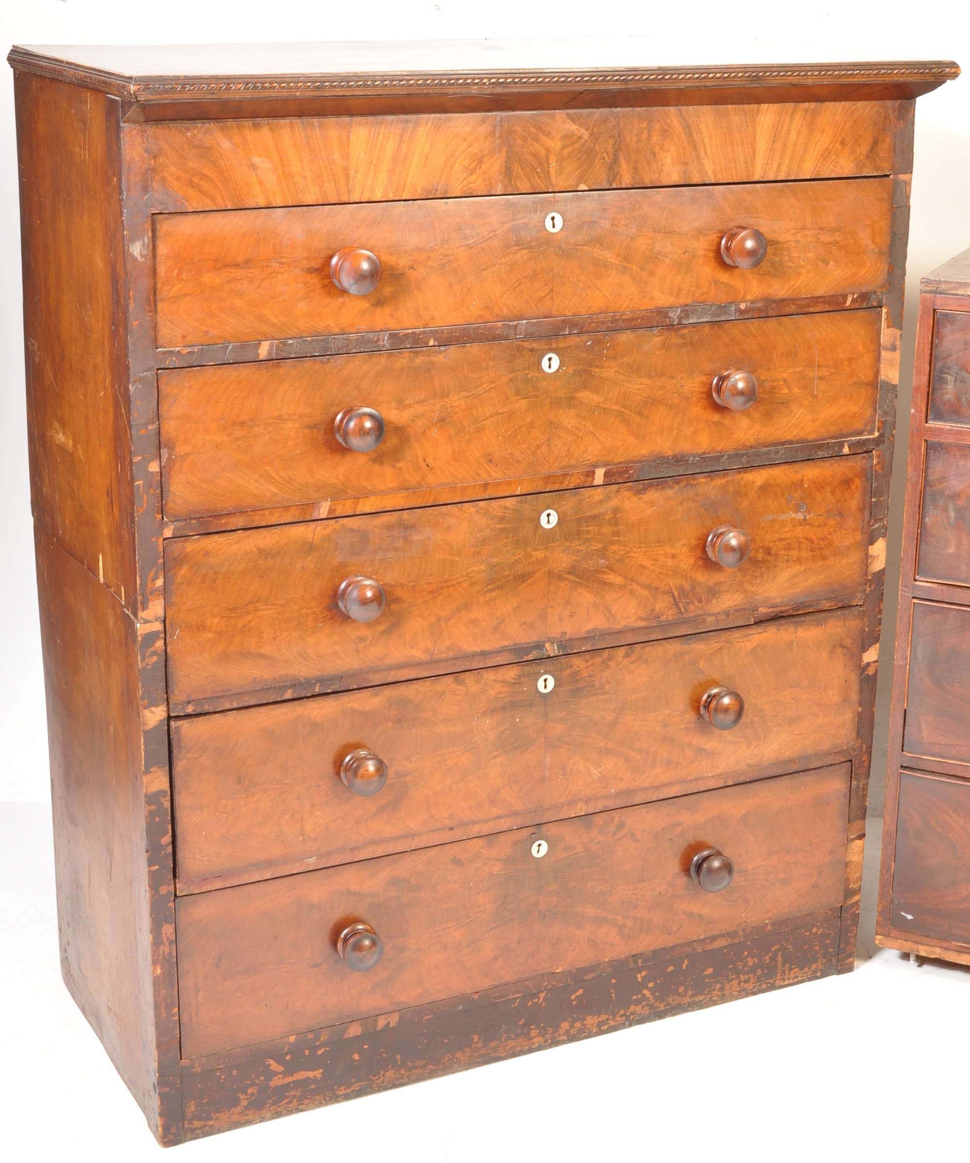 VICTORIAN SCOTTISH MAHOGANY CHEST OF DRAWRRS & OTHER - Image 2 of 10