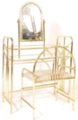 RETRO VINTAGE HOLLYWOOD REGENCY STYLE DRESSING TABLE AND CHAIR