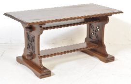 20TH CENTURY ARTS & CRAFTS OAK COFFEE OCCASIONAL TABLE