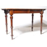 19TH CENTURY VICTORIAN MAHOGANY WRITING TABLE DESK