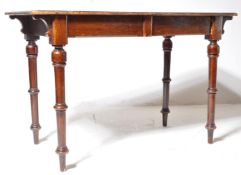 19TH CENTURY VICTORIAN MAHOGANY WRITING TABLE DESK