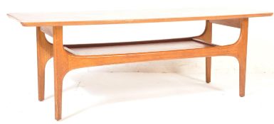 RETRO VINTAGE MID 20TH CENTURY TEAK COFFEE TABLE