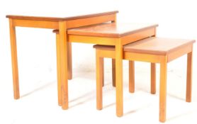 MID 20TH CENTURY TEAK DANISH INSPIRED NEST OF TABLES