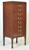 EDWARDIAN MAHOGANY UPRIGHT PEDESTAL FILING CABINET