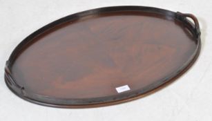 VICTORIAN MAHOGANY BUTLERS SERVING TRAY