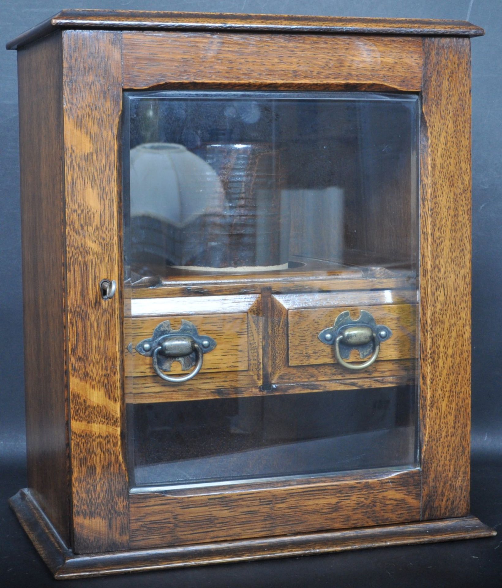 19TH CENTURY VICTORIAN OAK SMOKER'S CABINET