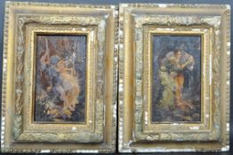 19TH CENTURY VICTORIAN OIL ON BOARD PAINTINGS