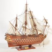 LARGE 20TH CENTURY WOODEN MODEL OF THE SHIP FAIRFAX