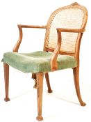 1930’S OAK FRAME SALOON CHAIR / BEDROOM CHAIR