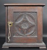 19TH CENTURY VICTORIAN OAK DESKTOP CABINET