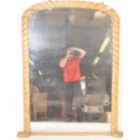 LARGE 19TH CENTURY VICTORIAN OVERMANTLE MIRROR