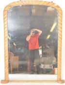 LARGE 19TH CENTURY VICTORIAN OVERMANTLE MIRROR