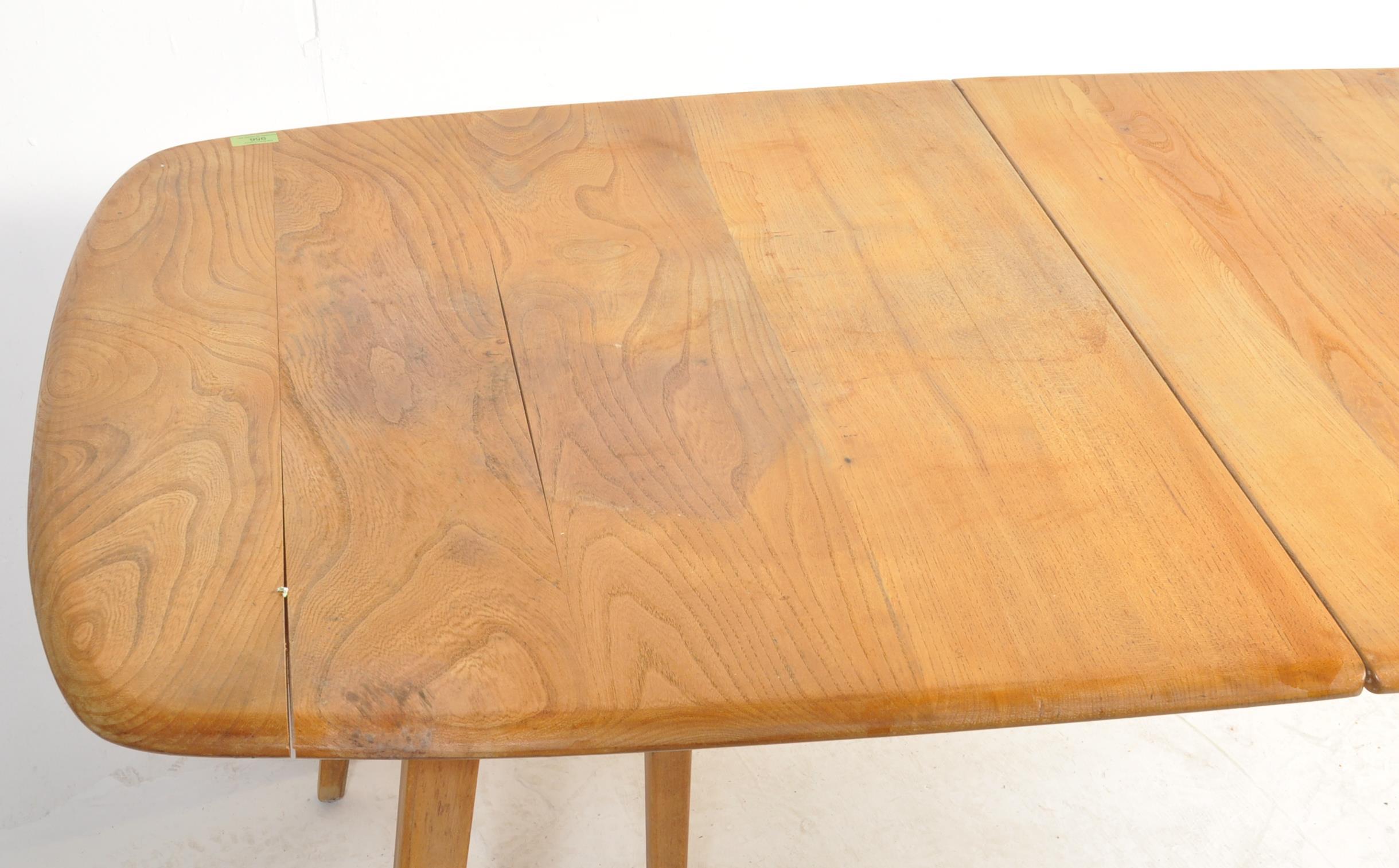 20TH CENTURY ERCOL BLONDE BEECH AND ELM DINING TABLE - Image 3 of 4