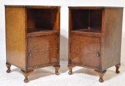 PAIR OF MID 20TH CENTURY 1940S WALNUT CABINETS