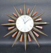 RETRO VINTAGE 20TH CENTURY METAMEC STARBURST CLOCK