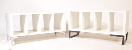 TWO CONTEMPORARY MODERNIST MINIMALIST SIDEBOARD UNITS