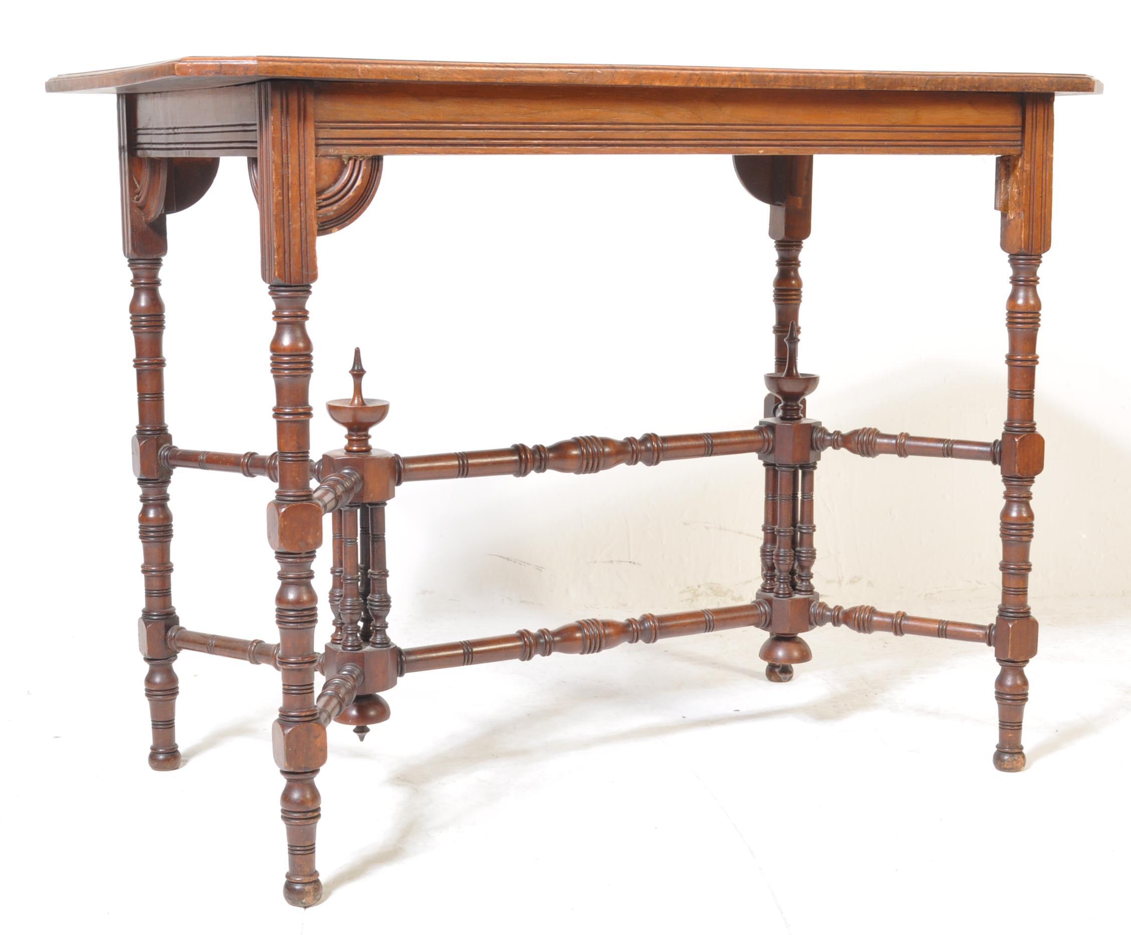 19TH CENTURY VICTORIAN AESTHETIC MOVEMENT HALL TABLE IN THE MANNER OF E W GODWIN