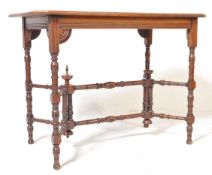 19TH CENTURY VICTORIAN AESTHETIC MOVEMENT HALL TABLE IN THE MANNER OF E W GODWIN