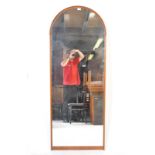 RETRO VINTAGE 20TH CENTURY TEAK FRAMED MIRROR