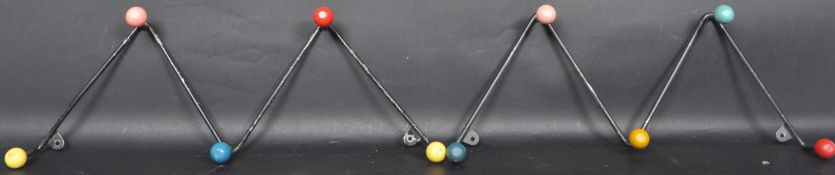 TWO 1950’S ATOMIC ATOMIC SPUTNIK WALL MOUNTED COAT RACK