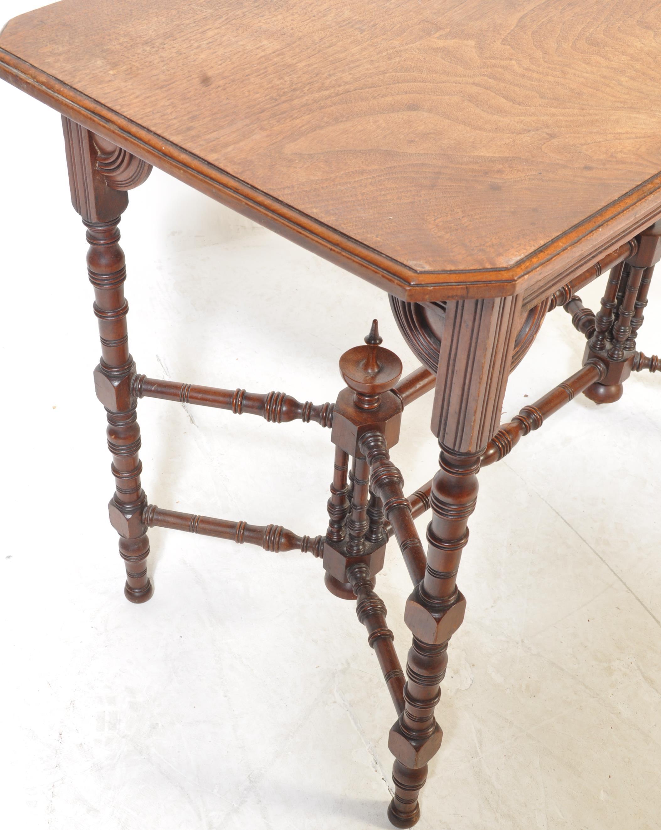 19TH CENTURY VICTORIAN AESTHETIC MOVEMENT HALL TABLE IN THE MANNER OF E W GODWIN - Image 4 of 4