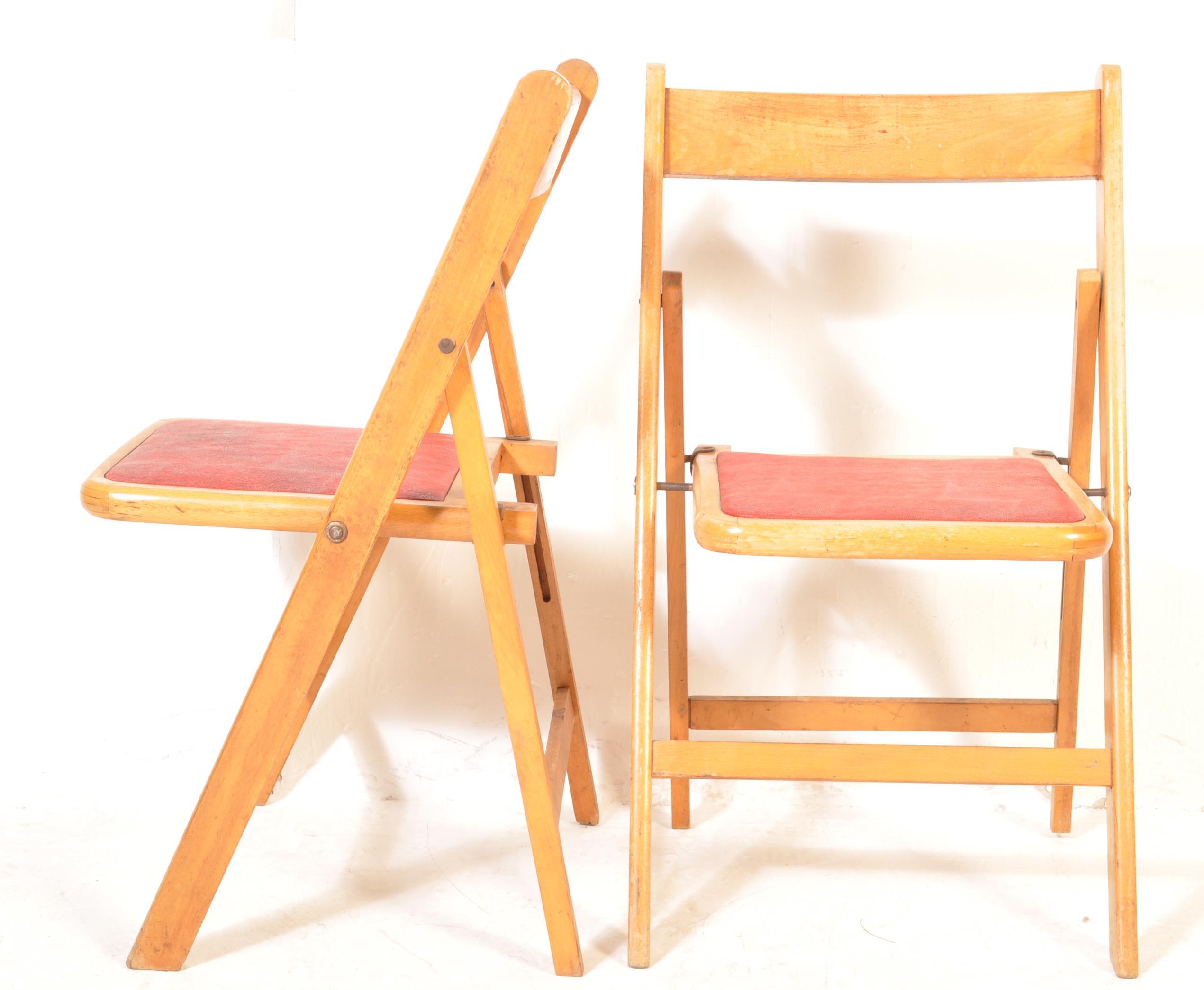 SET OF FOUR RETRO VINTAGE 20TH CENTURY FOLDING CHAIRS - Image 6 of 9
