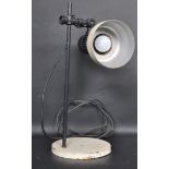 MID 20TH CENTURY INDUSTRIAL WORKMANS RISE AND FALL DESK LAMP LIGHT