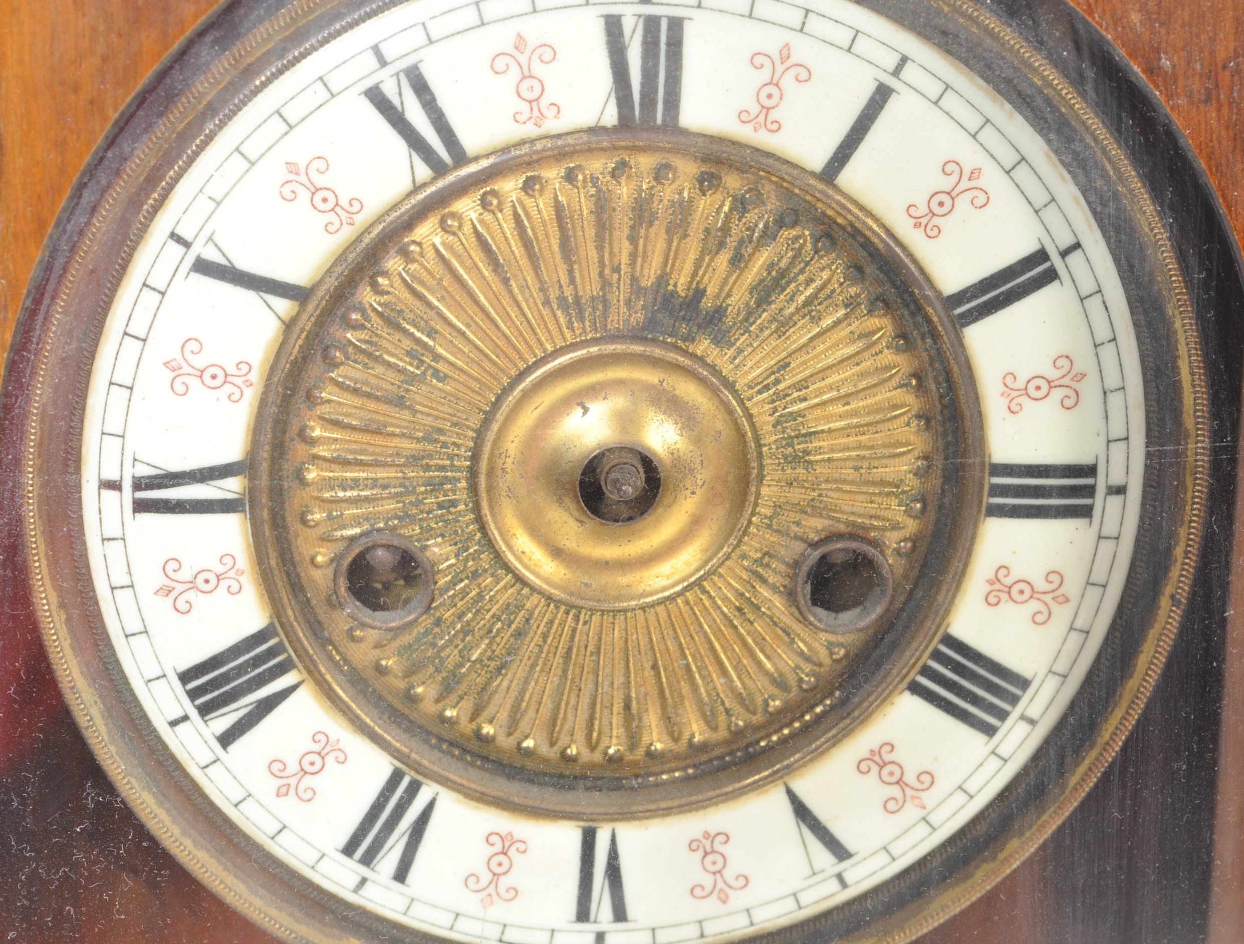 19TH CENTURY VICTORIAN CLOCK AND BAROMETER - Image 4 of 9