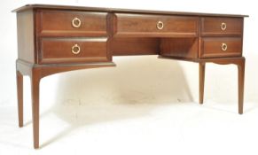 1980'S STAG MINSTREL MAHOGANY DRESSING TABLE DESK