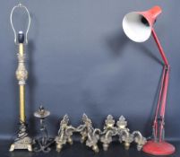 COLLECTION OF VINTAGE 20TH CENTURY LIGHTING EQUIPMENT