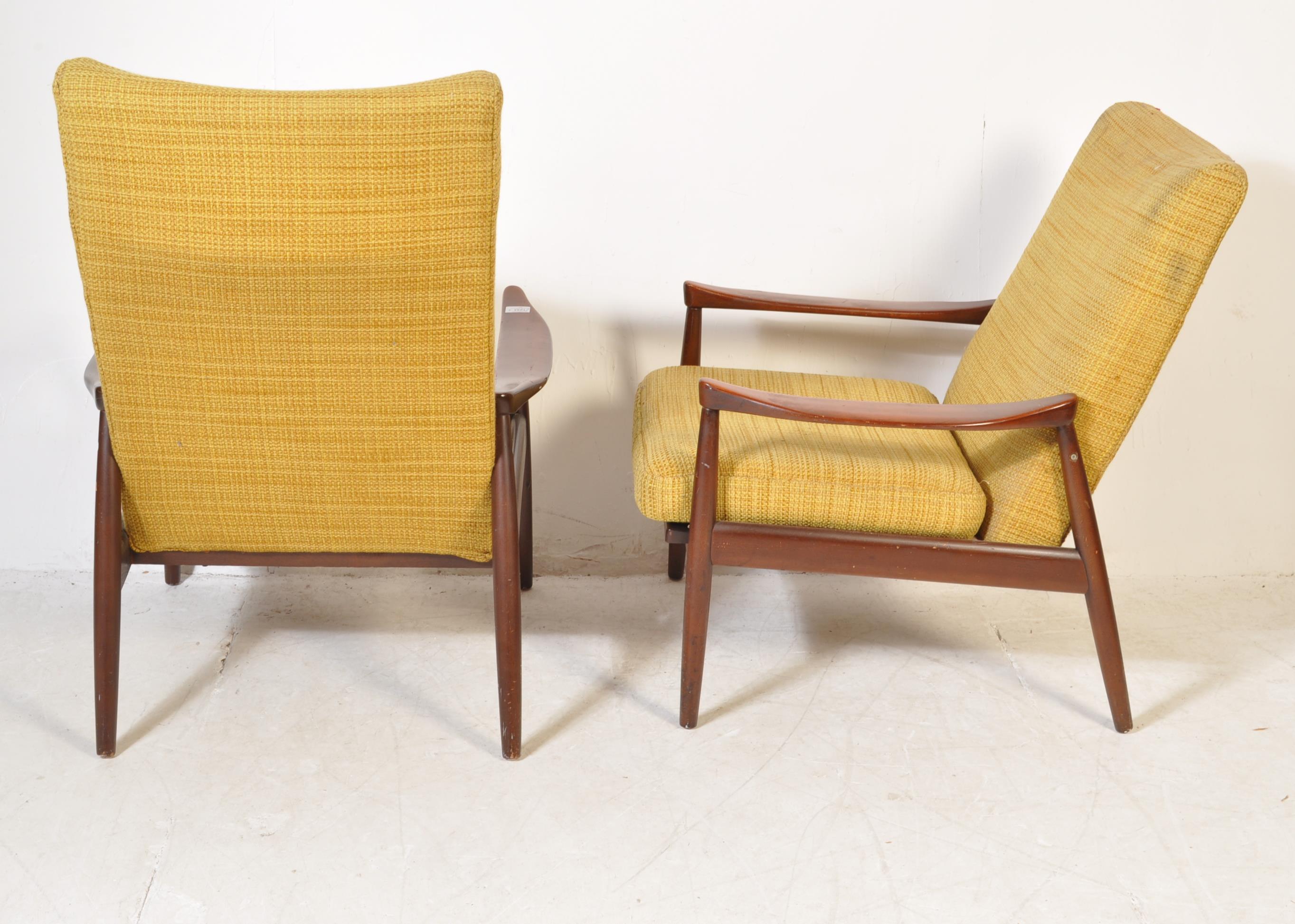 PAIR OF 1960'S TEAK WOOD DANISH INSPIRED ARMCHAIRS - Image 8 of 8