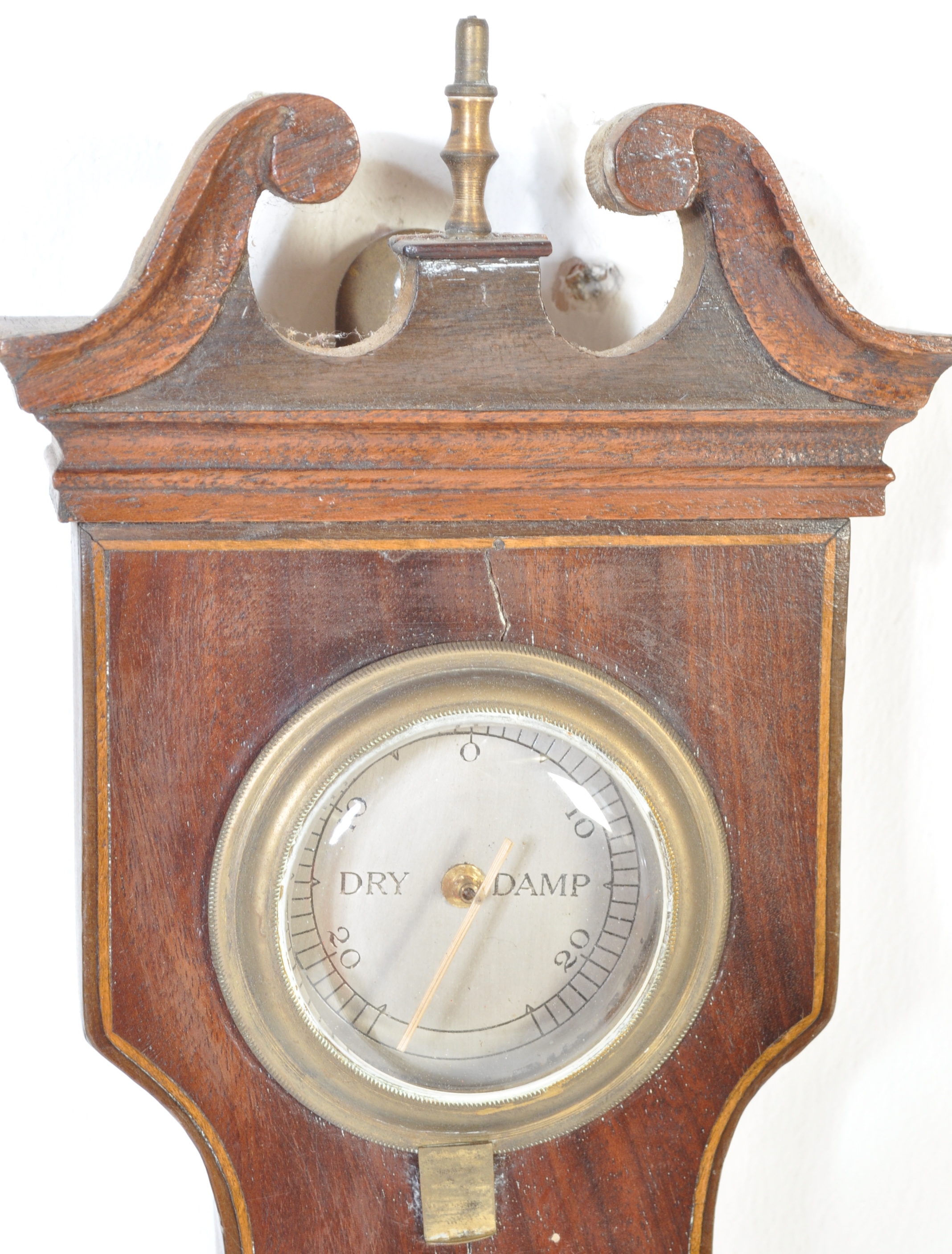 19TH CENTURY VICTORIAN CLOCK AND BAROMETER - Image 6 of 9
