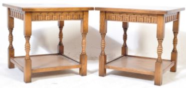 20TH CENTURY JACOBEAN REVIVAL OCCASIONAL TABLES