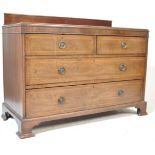 EDWARDIAN MAHOGANY 2 OVER 2 CHEST OF DRAWERS