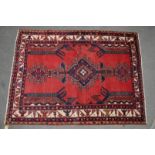 MID 20TH CENTURY HAND WOVEN AFSHRAZ RUG