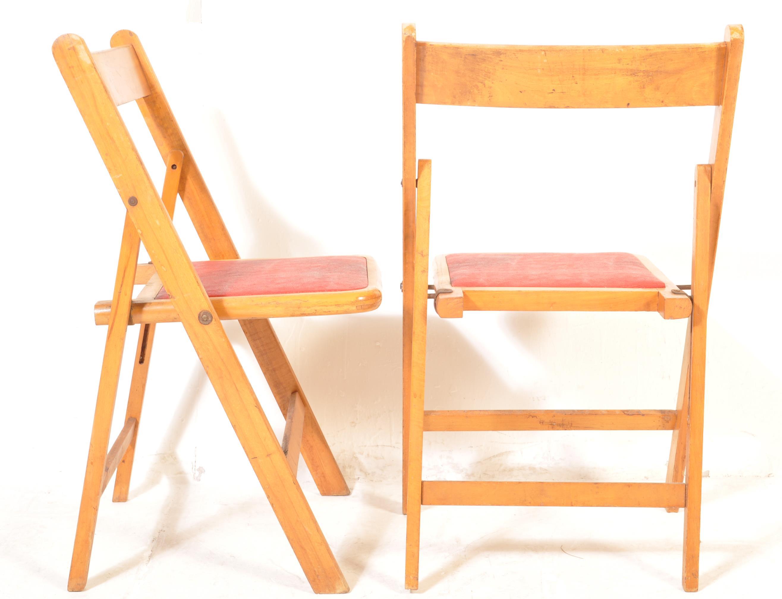 SET OF FOUR RETRO VINTAGE 20TH CENTURY FOLDING CHAIRS - Image 7 of 9