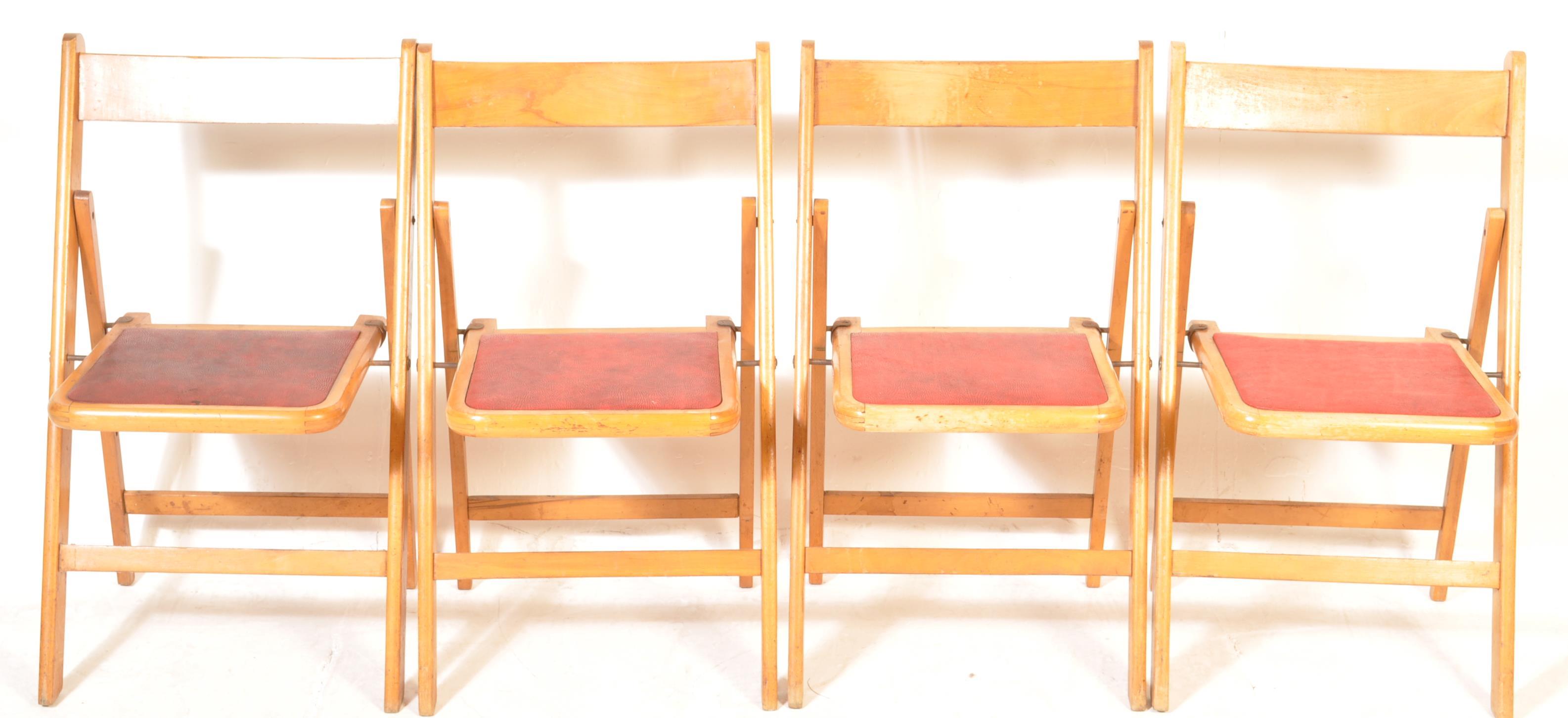 SET OF FOUR RETRO VINTAGE 20TH CENTURY FOLDING CHAIRS - Image 2 of 9