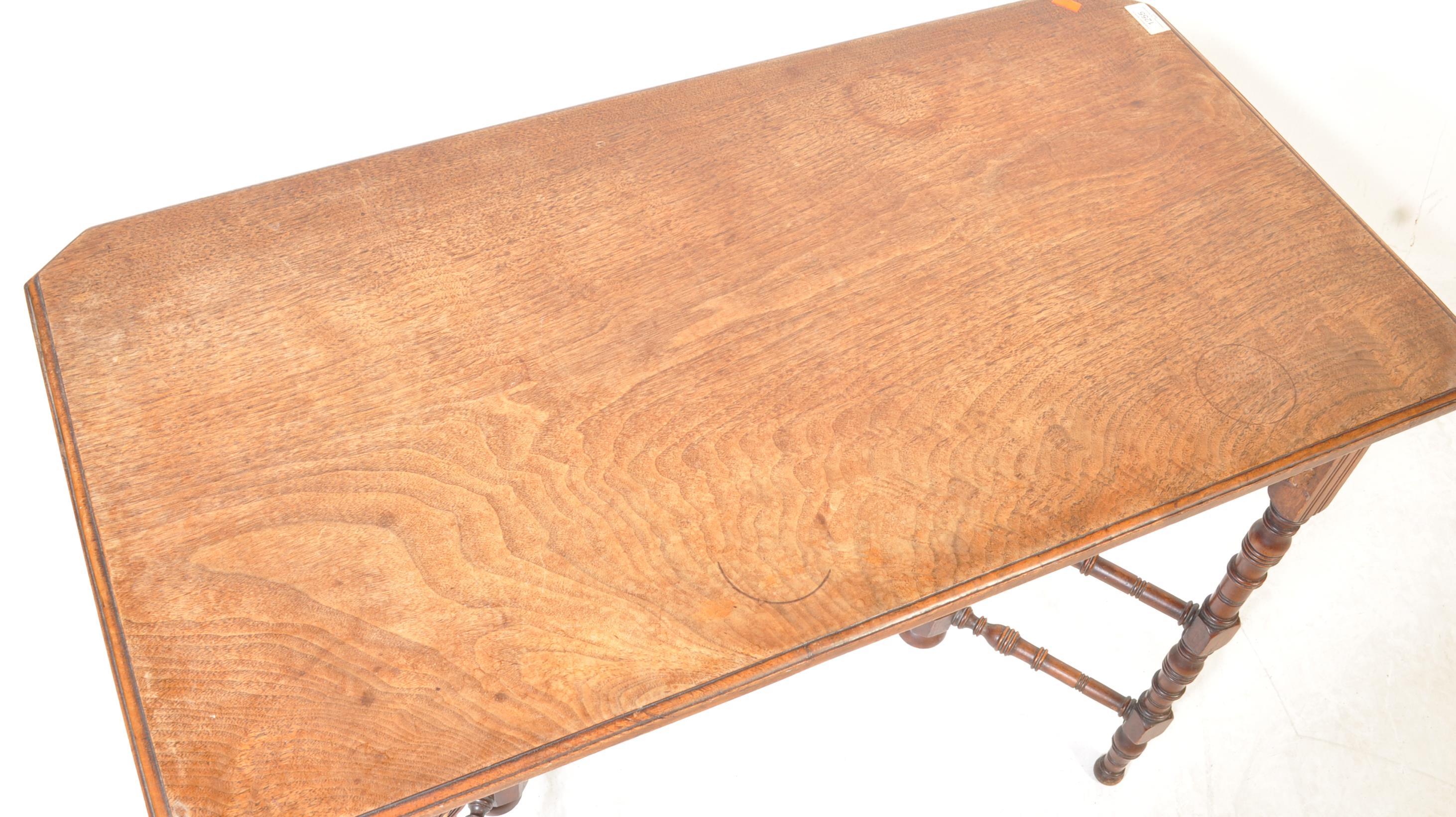 19TH CENTURY VICTORIAN AESTHETIC MOVEMENT HALL TABLE IN THE MANNER OF E W GODWIN - Image 3 of 4