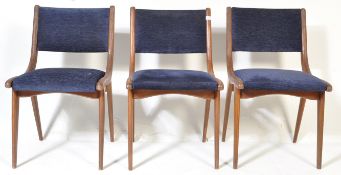 BEN CHAIRS - MATCHING SET OF THREE RETRO DINING / SIDE CHAIRS