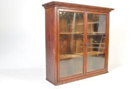 20TH CENTURY MAHOGANY WALL HANGING CUPBOARD