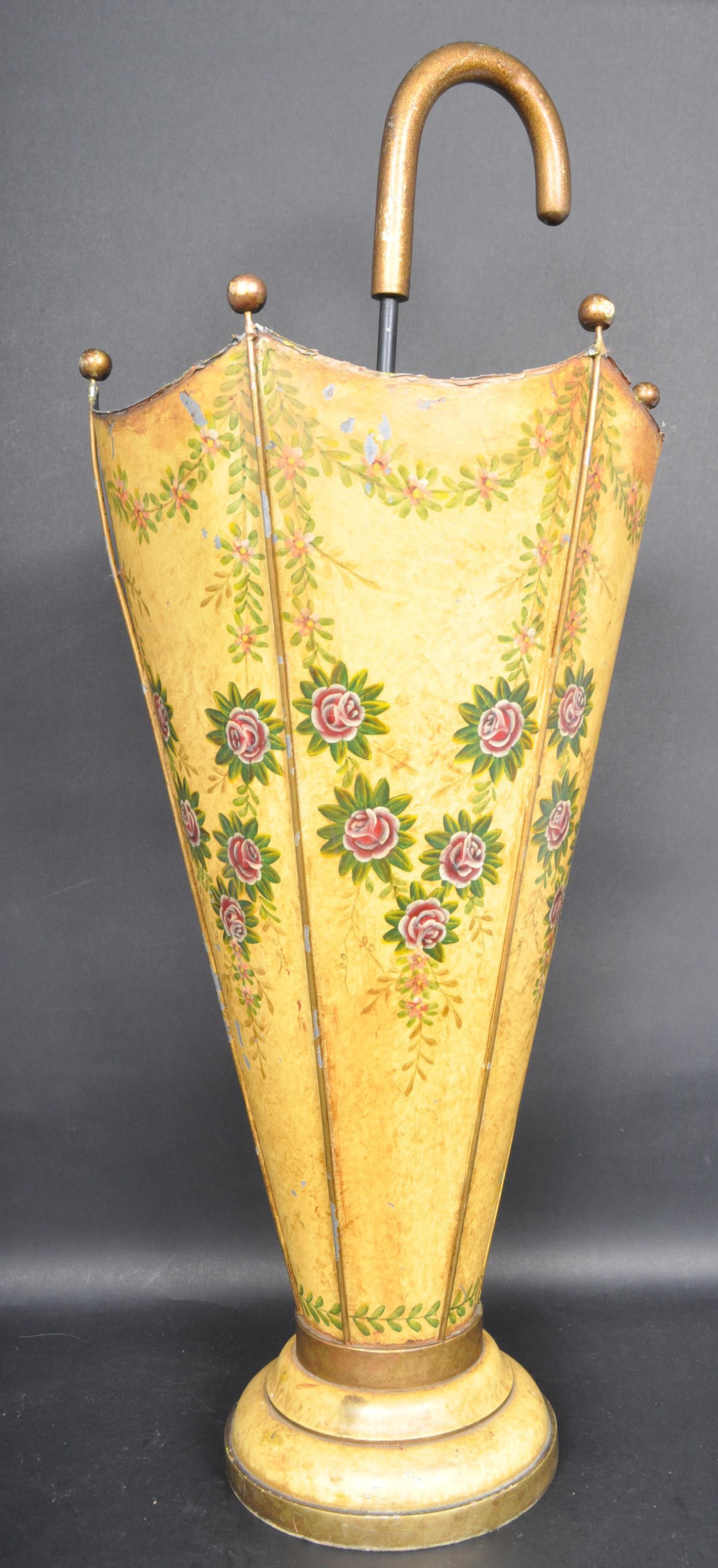 VINTAGE PAINTED UMBRELLA STAND - Image 3 of 5