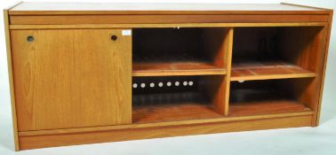 RETRO MID CENTURY TEAK LOW SIDEBOARD / HI-FI RECORD CABINET