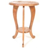 20TH CENTURY HAND CARVED PLANT STAND / SIDE TABLE